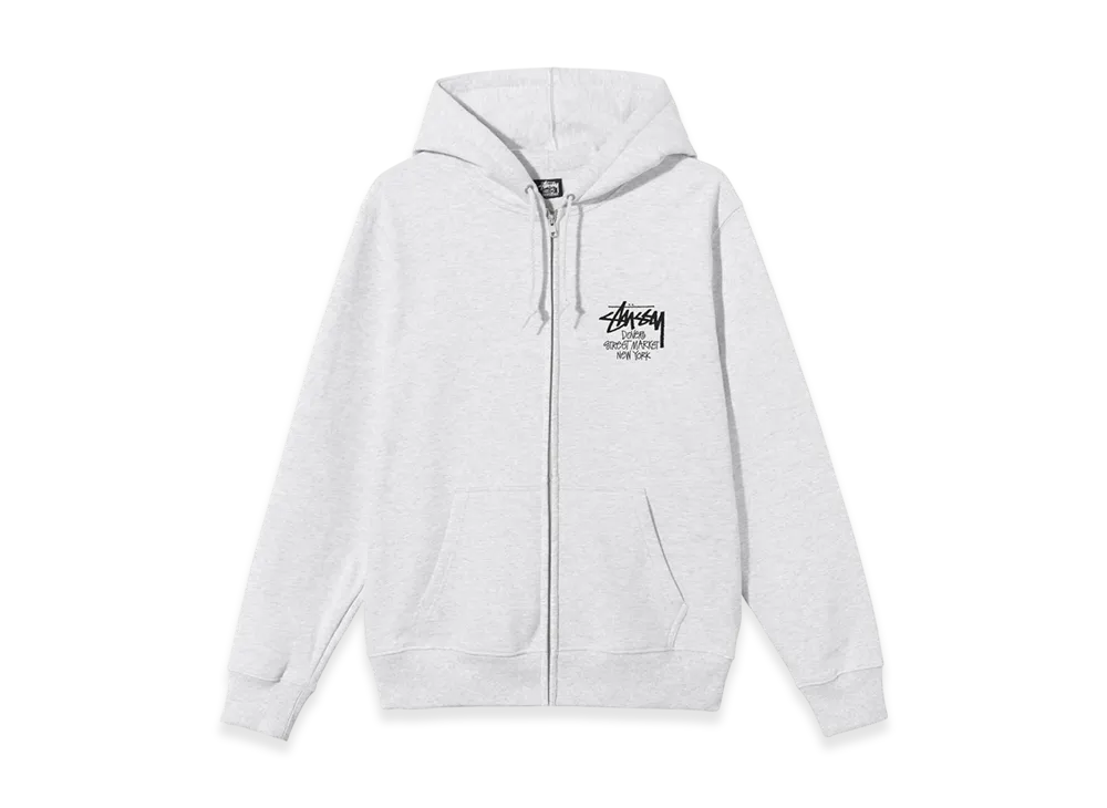Stussy Stock DSM New York Zip Hoodie 2022 "Ash Heather"