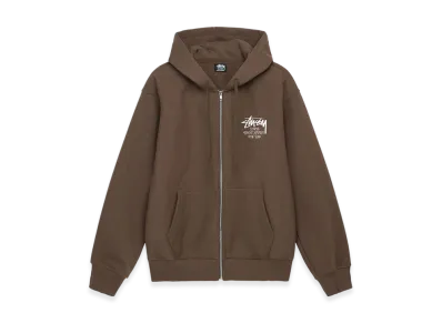 Stussy Stock DSM New York Zip Hoodie 2022 "Coffee"