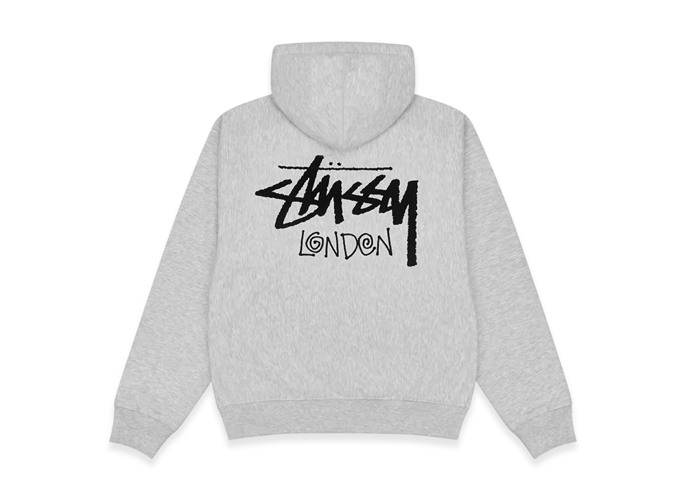 Stussy Stock London Zip Hoodie "Ash Heather"