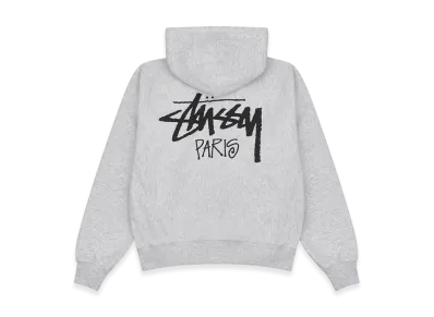 Stussy Stock Paris Zip Hoodie "Ash Heather"
