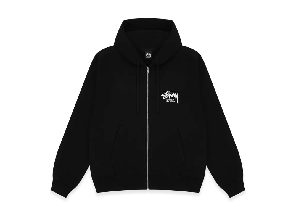 Stussy Stock Seoul Zip Hood 2023 "Black"