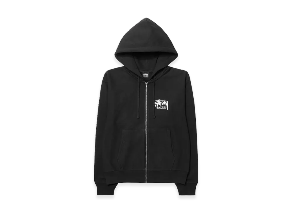 Stussy Stock Honolulu Zip Hoodie "Black"