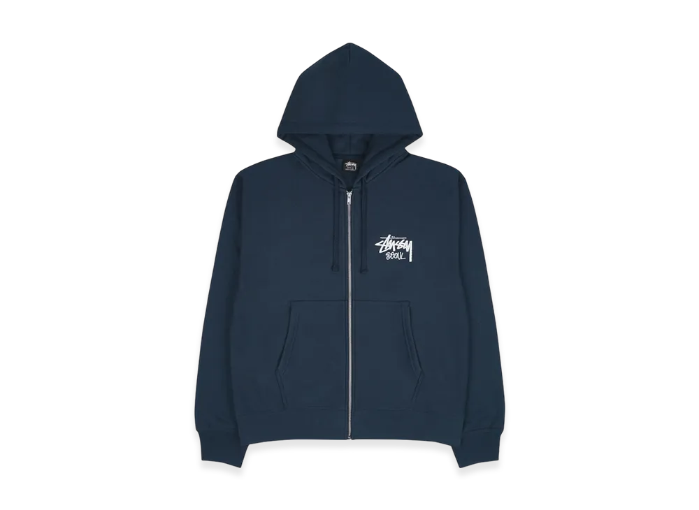 Stussy Stock Seoul Zip Hood "Navy"