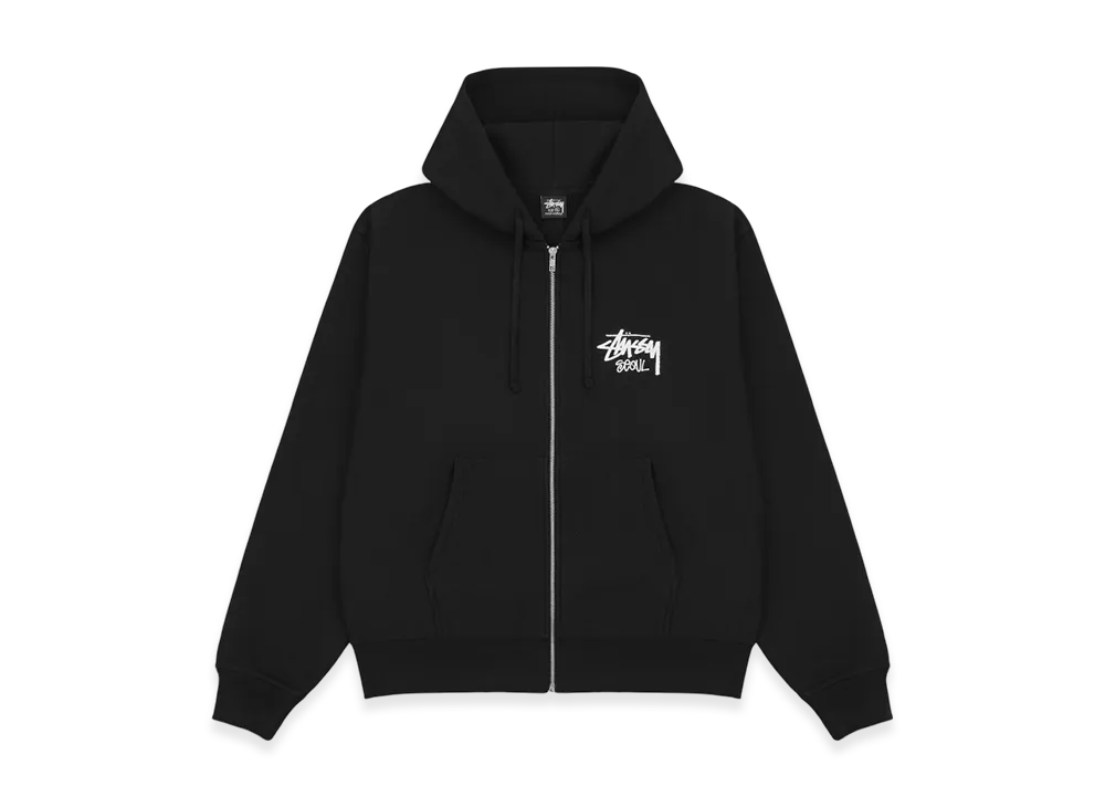 Stussy Stock Seoul Zip Hood "Black"