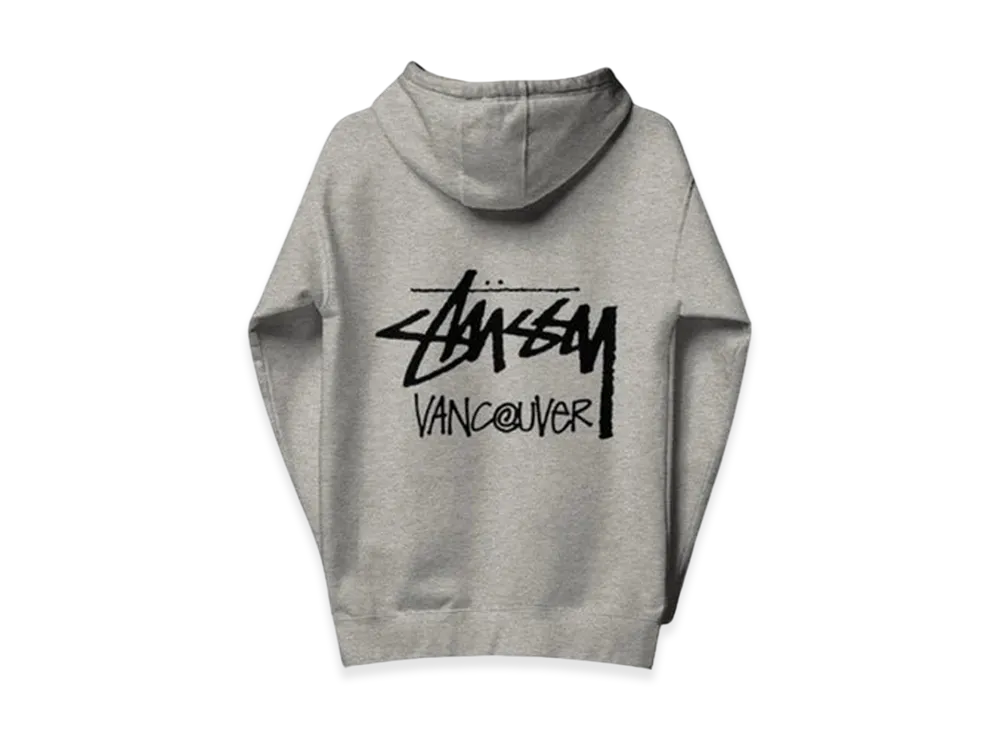 Stussy Stock Vancouver Zip Hoodie "Ash Heather"