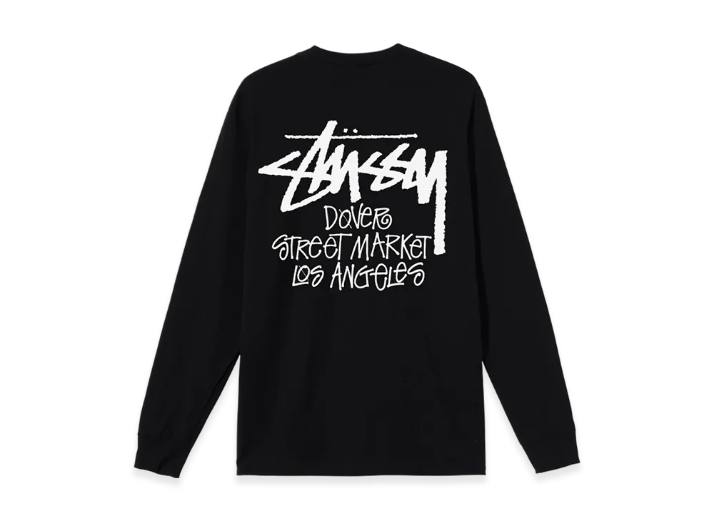 Stussy Stock DSM Los Angeles LS Tee "Black"