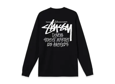 Stussy Stock DSM Los Angeles LS Tee "Black"