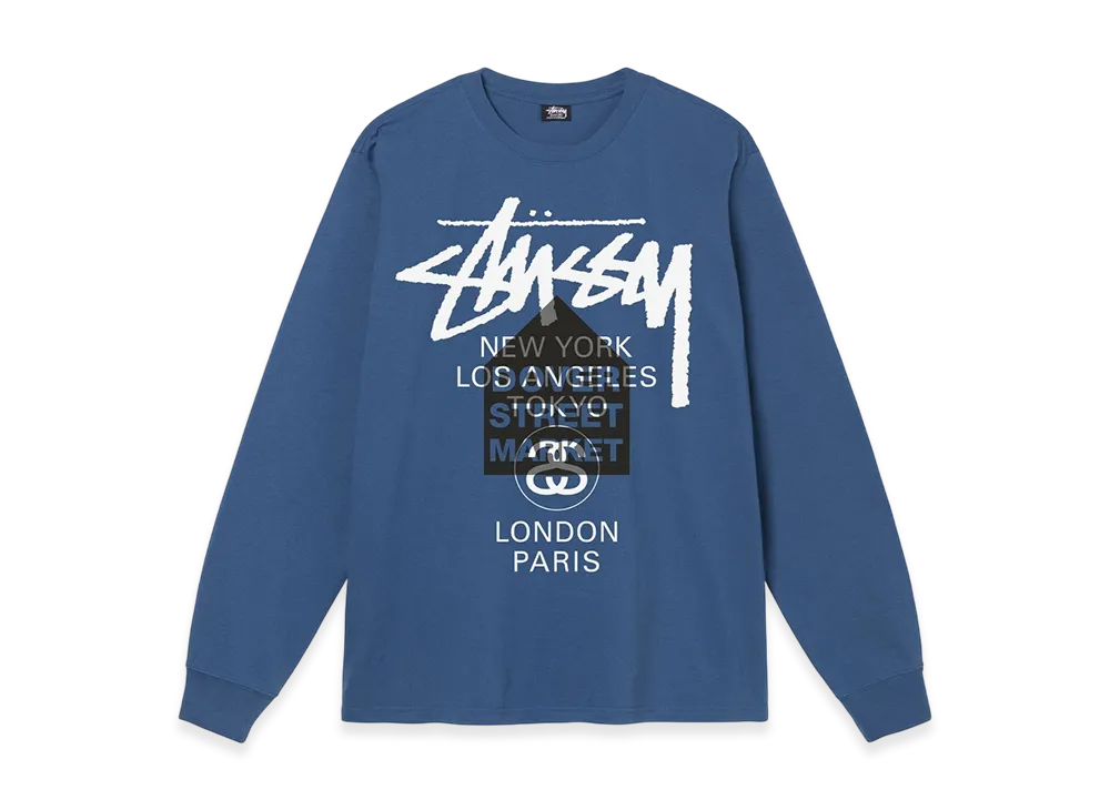 Stussy DSM World Tour LS Tee "Midnight"