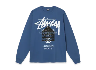 Stussy DSM World Tour LS Tee "Midnight"