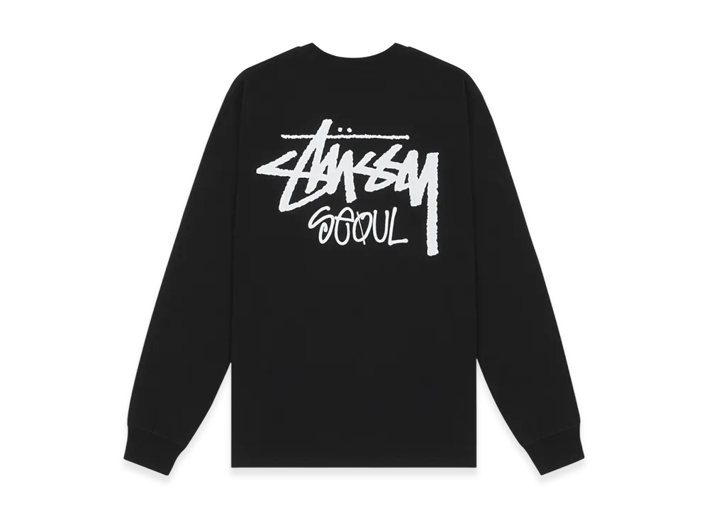 Stussy Stock Seoul LS Tee 2022 "Black"