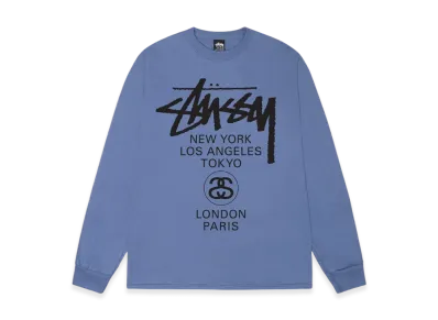 Stussy World Tour LS Tee 2023 "Storm"
