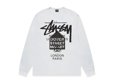 Stussy DSM World Tour LS Tee "White"