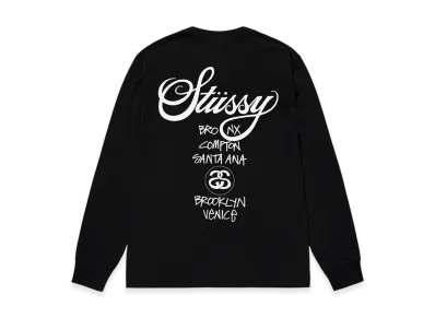 Stussy DSM World Tour LS Tee "Black"
