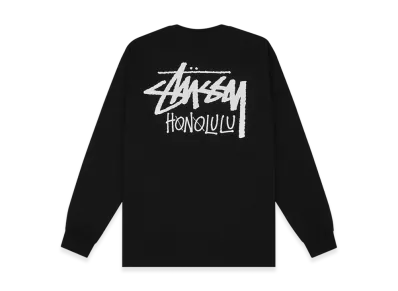 Stussy Stock Honolulu LS Tee "Black"