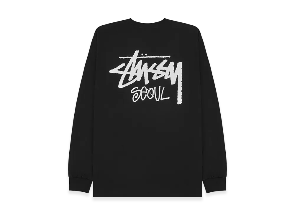 Stussy Stock Seoul LS Tee "Black"