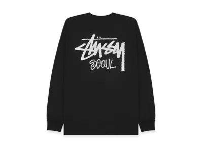 Stussy Stock Seoul LS Tee "Black"