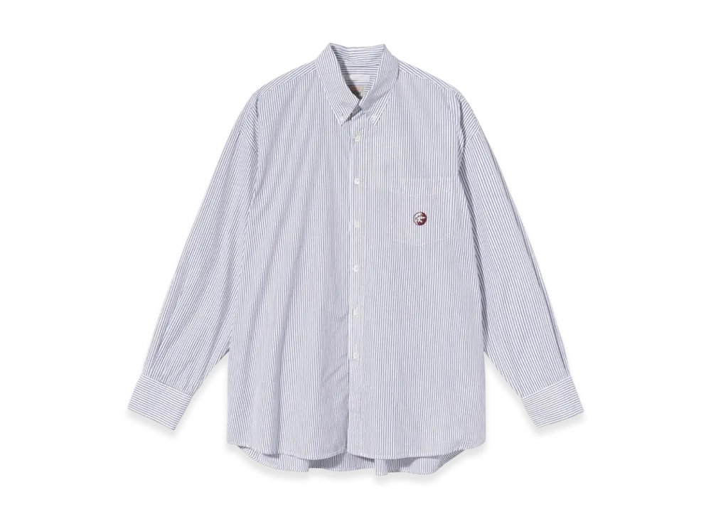 Stussy x Our Legacy Borrowed BD Shirt "Wine Multi Stripe"
