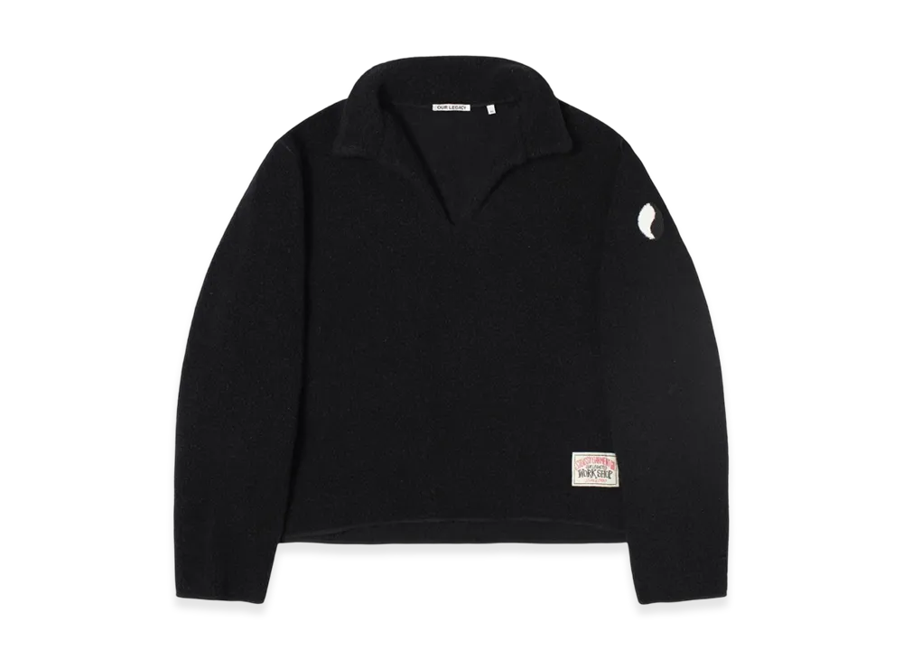 Stussy x Our Legacy Work Shop Runner Sweater "Black Recycled Wool"