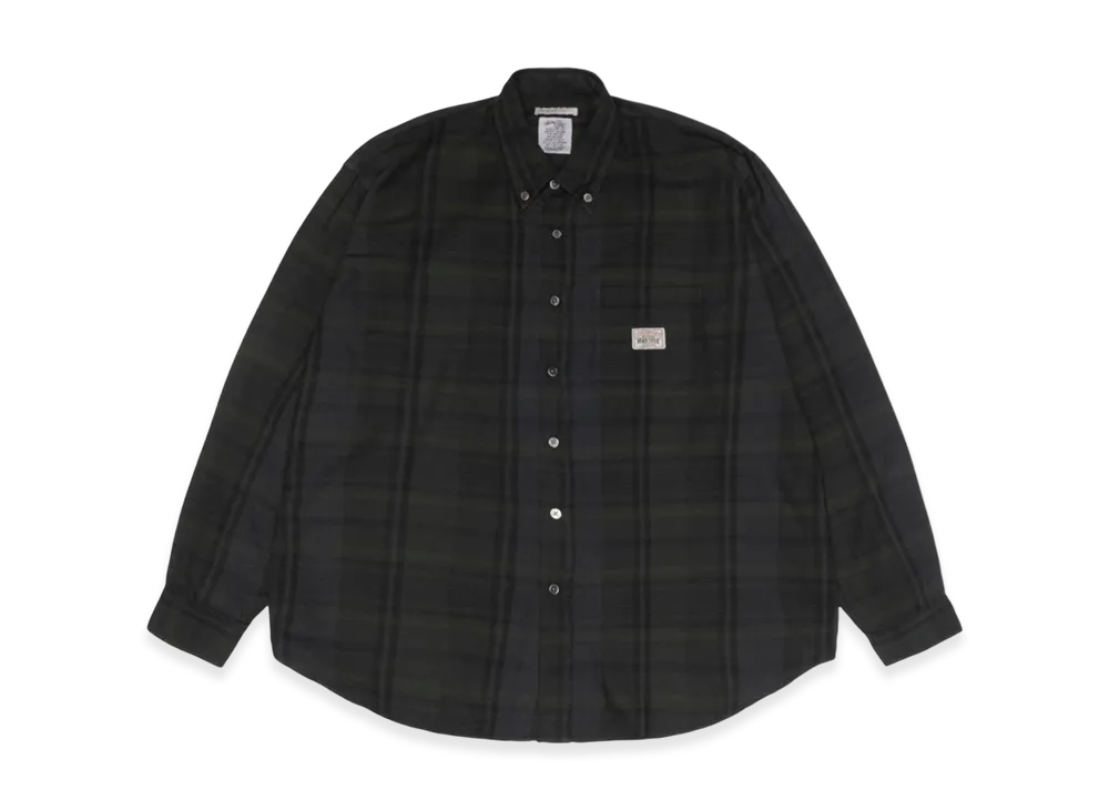 Stussy x Our Legacy Work Shop Check Shirt "Overdyed Green Check"