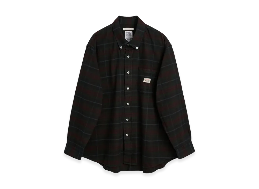 Stussy x Our Legacy Work Shop Check Shirt "Overdyed Black Check"