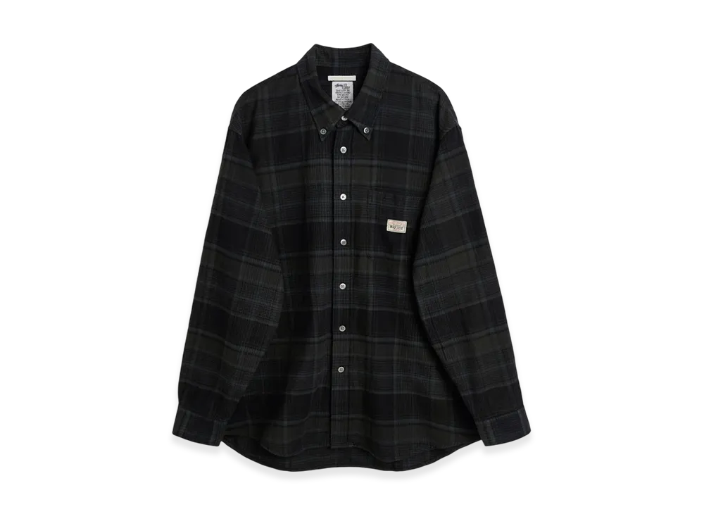 Stussy x Our Legacy Work Shop Check Shirt "Overdyed Black Check"