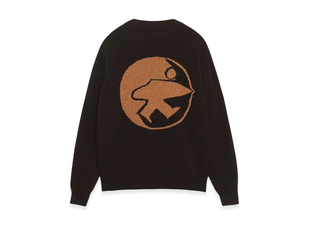 Stussy x Our Legacy Work Shop Knitted Roundneck Sweater "Dark Brown Surfman"