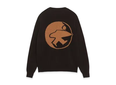 Stussy x Our Legacy Work Shop Knitted Roundneck Sweater "Dark Brown Surfman"