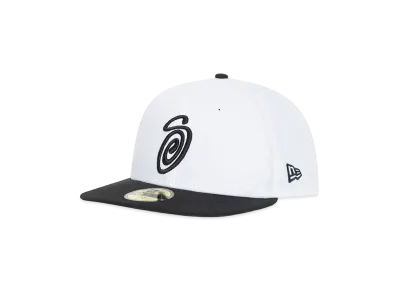Stussy x NEW ERA 59Fifty Curly S "White"