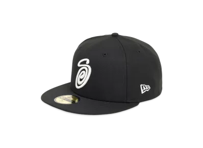 Stussy x NEW ERA 59Fifty Curly S "Black"