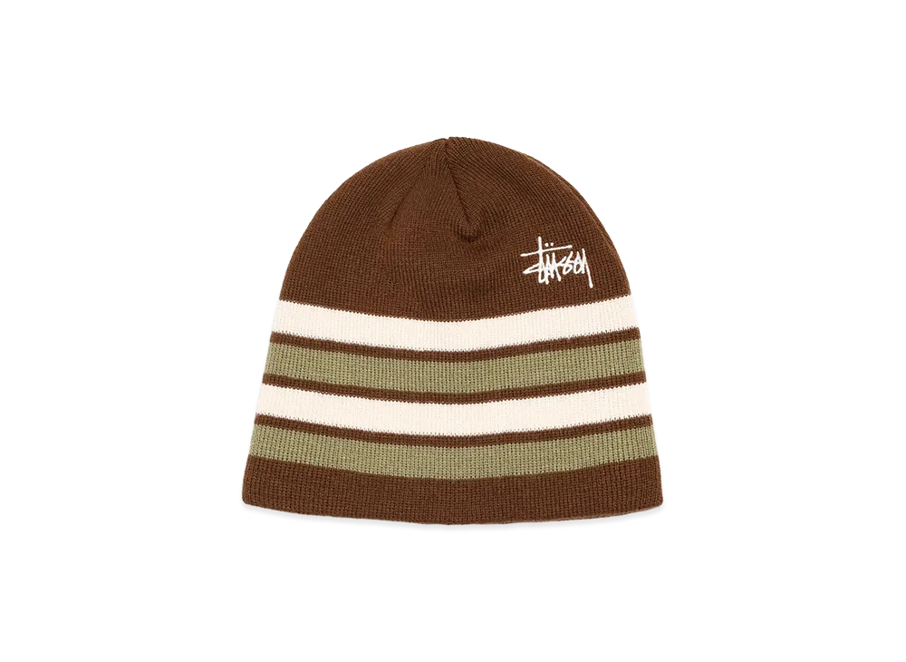 Stussy Basic Stripe Skullcap "Brown"