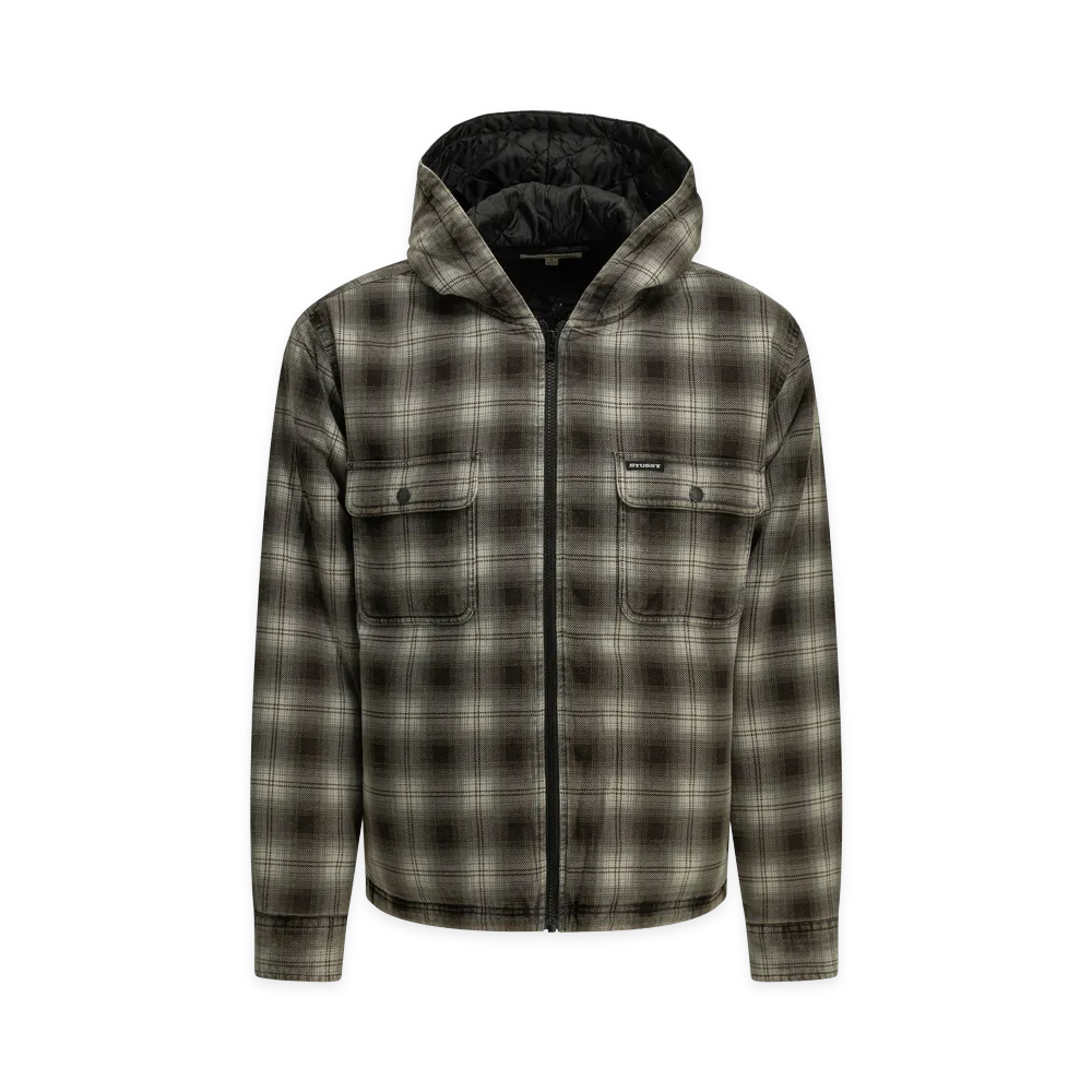 Stussy Hooded Overshirt Jacket "Gray"