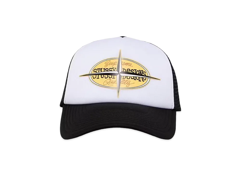 Stussy Points Trucker Cap "White"