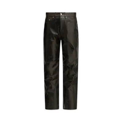 Stussy Casual Leather Pants "Brown"