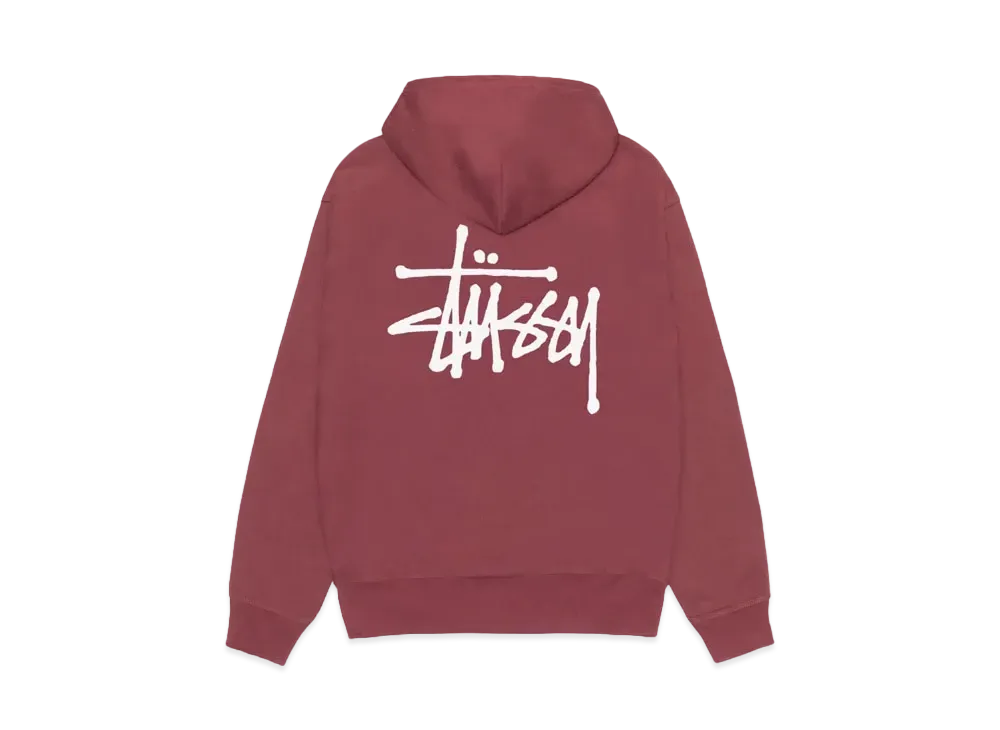 Stussy Basic Stussy Hoodie 2024 "Oxblood"