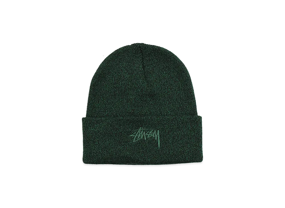 Stussy Stock Cuff Beanie "Dark Green"