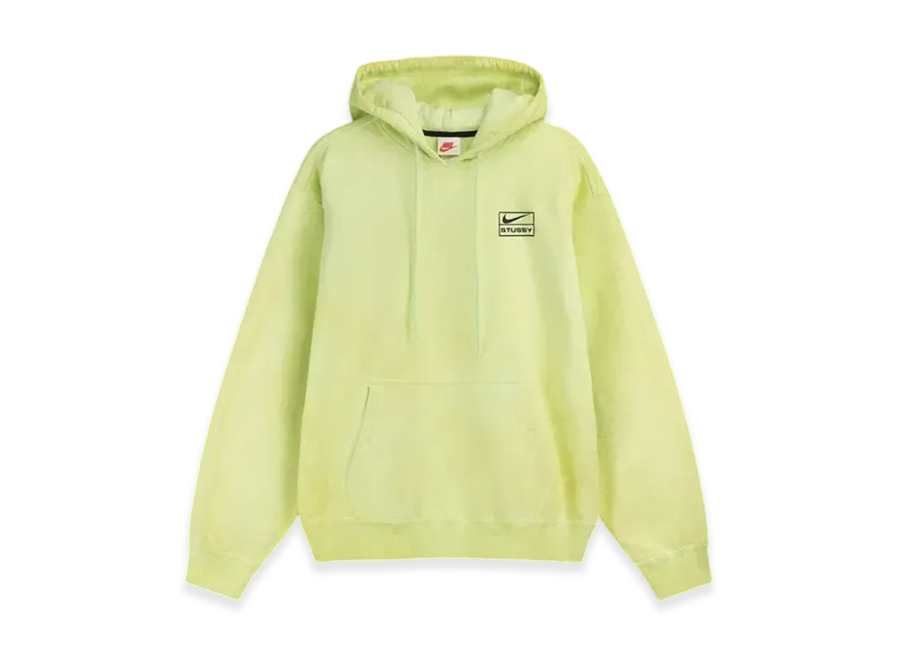 Stussy x Nike NRG Washed Hoddie (Asia Size) "Volt" DM1022-702