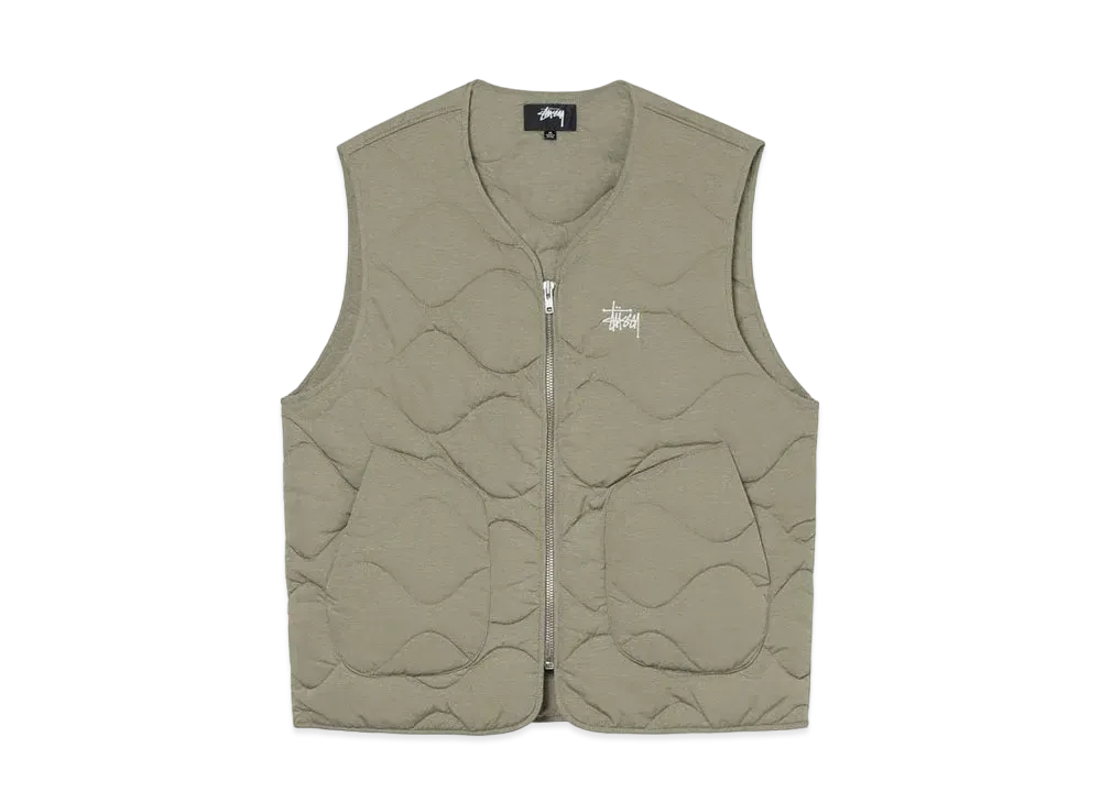 Stussy RECYCLED NYLON LINER VEST "Coyote"