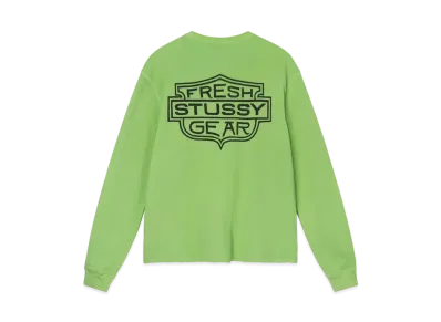 Stussy LIGHT WAFFLE KNIT LS CREW "Lime"