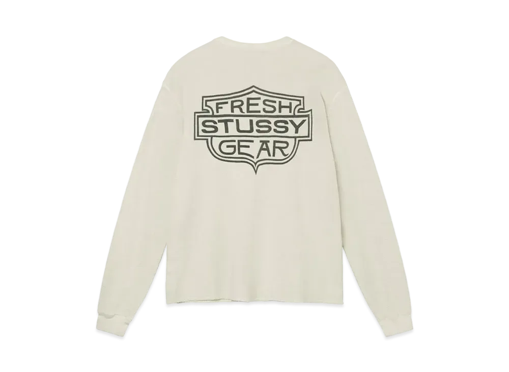Stussy LIGHT WAFFLE KNIT LS CREW "Natural"