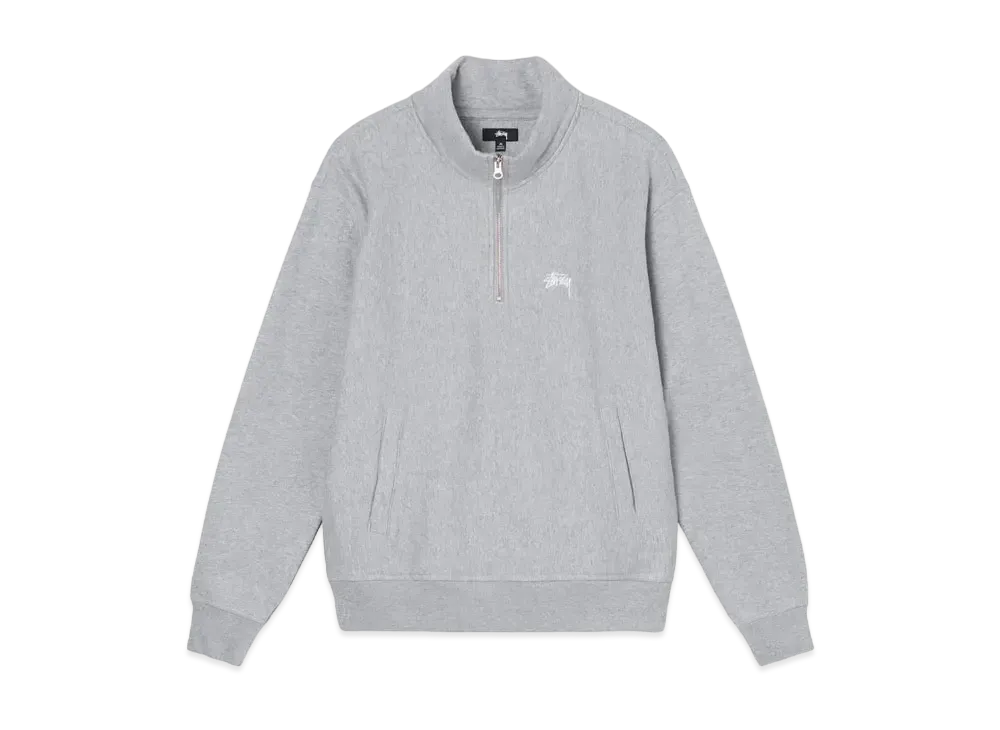 Stussy OVERDYED STOCK LOGO MOCK "Grey Heather"