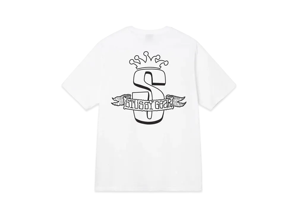 Stussy GEAR BANNER TEE "White"
