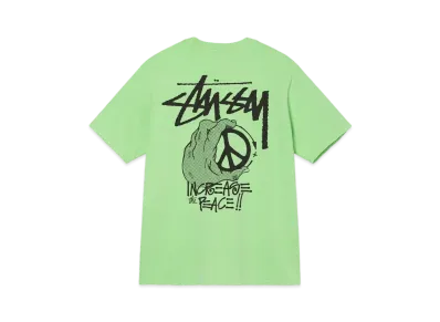 Stussy PEACE HAND PIGMENT DYED TEE "Green"