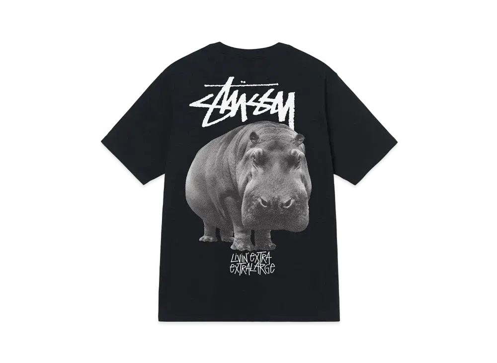 Stussy LIVIN' LARGE TEE "Black"