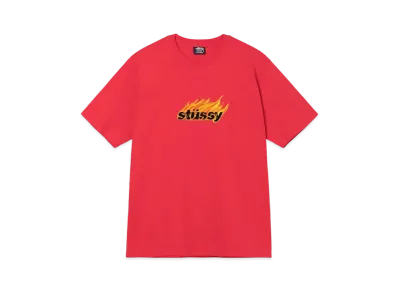 Stussy FLAMES TEE "Red"