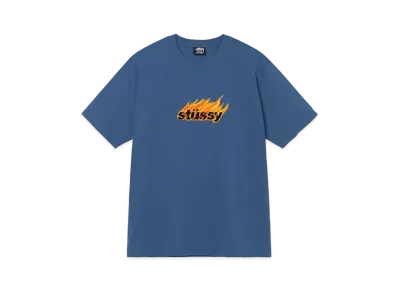 Stussy FLAMES TEE "Midnight"