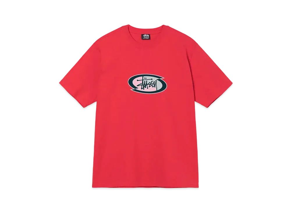 Stussy SPLIT OVAL TEE "Red"