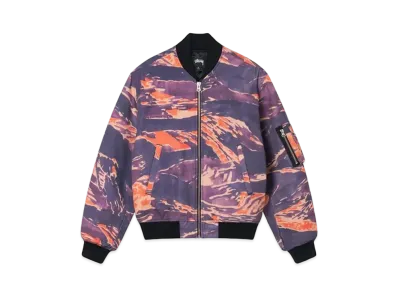 Stussy Tigris Canvas Bomber "Purple"