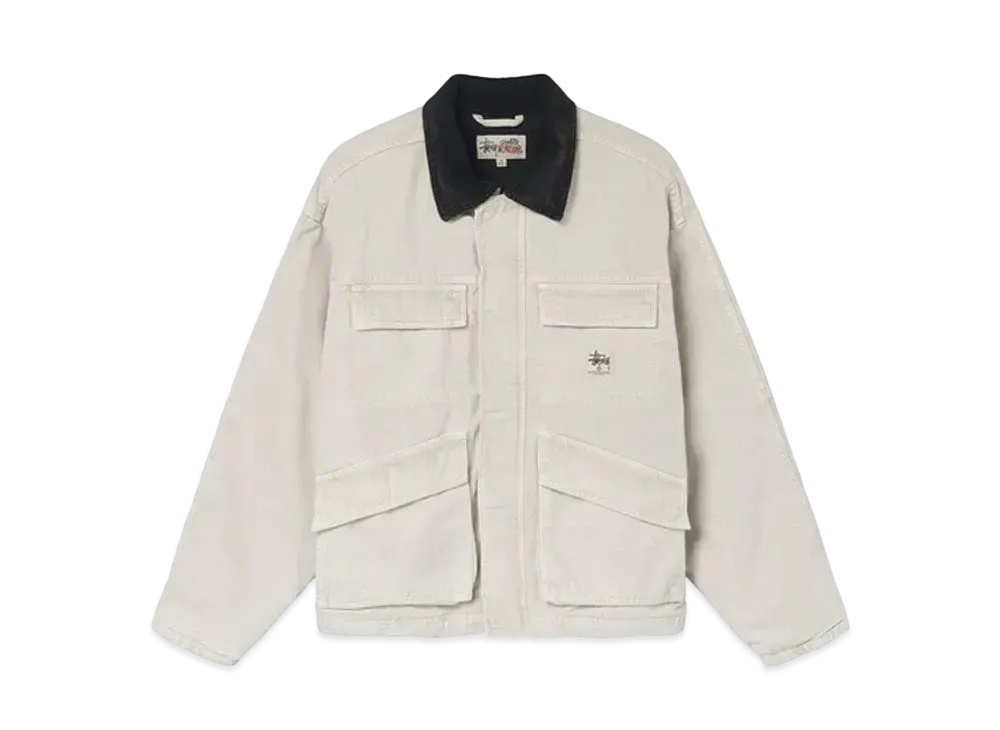 Stussy Washed Canvas Shop Jacket "Bone"