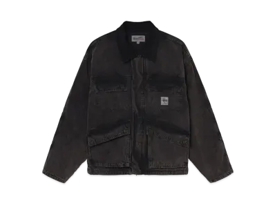 Stussy Washed Canvas Shop Jacket "Black"