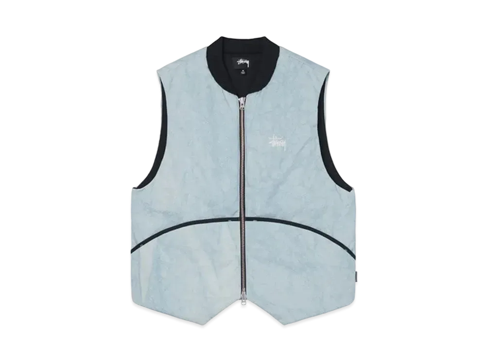Stussy Washed Canvas Primaloft Vest "Light Blue"